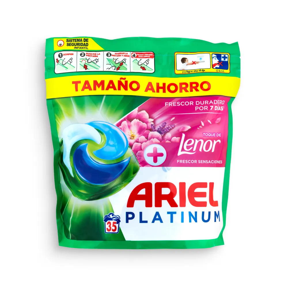 Ariel Washing Caps 35Pcs Platinum Touch Of Lenor