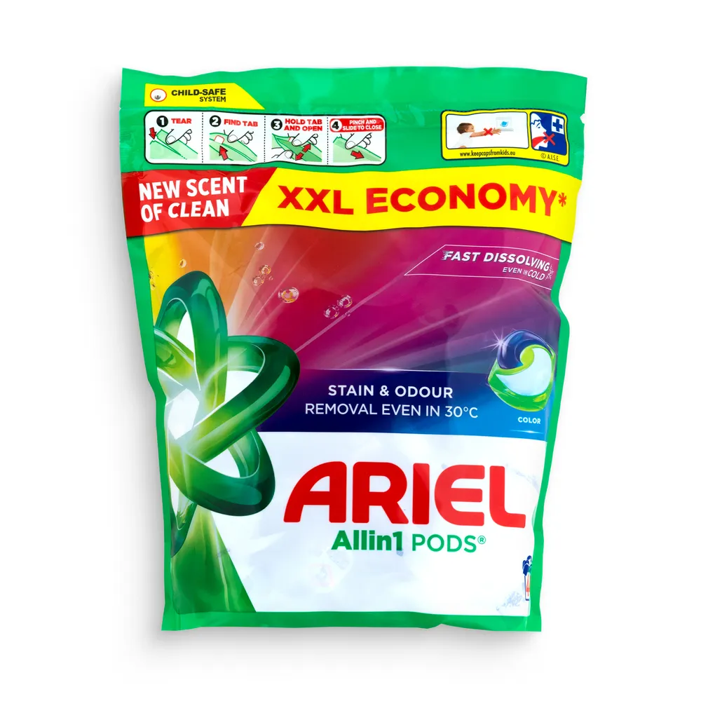 Ariel Washing Caps 44Pcs All In 1 Color