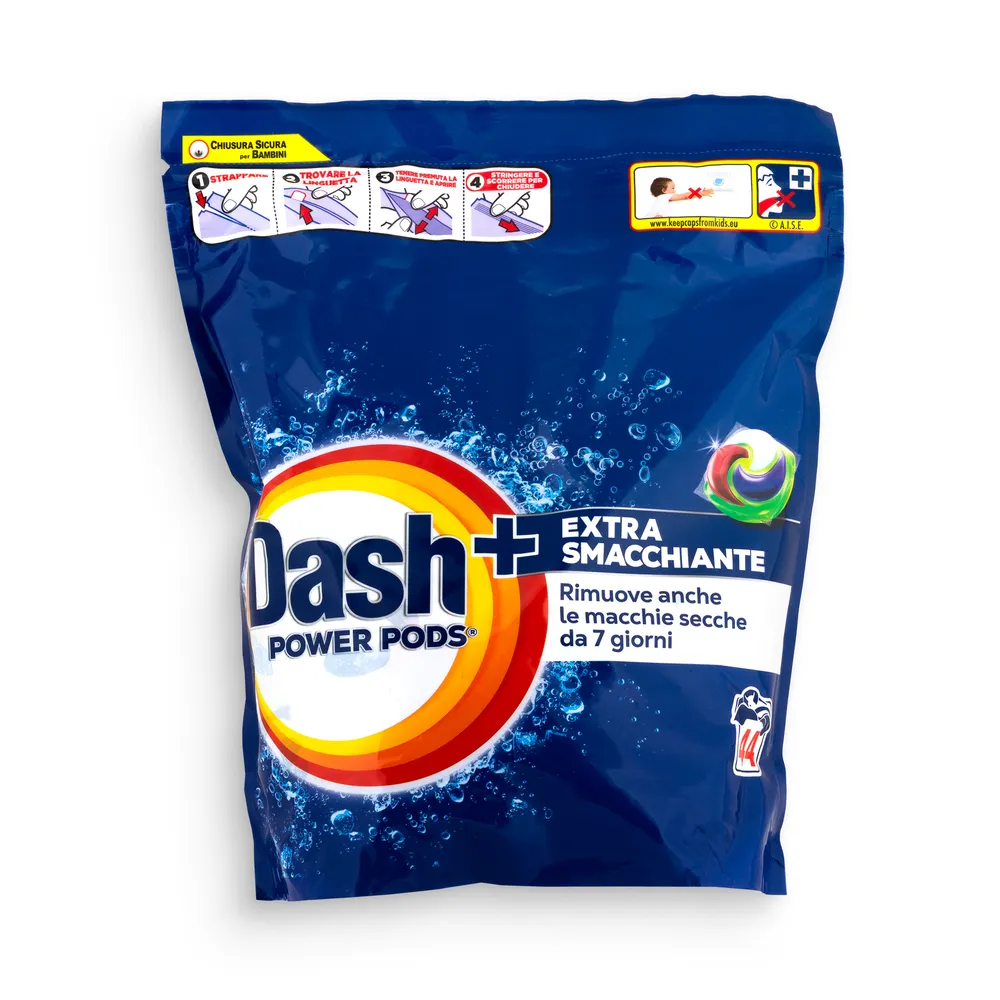 Dash Power Washing Caps 44Pcs Extra Stain Removal