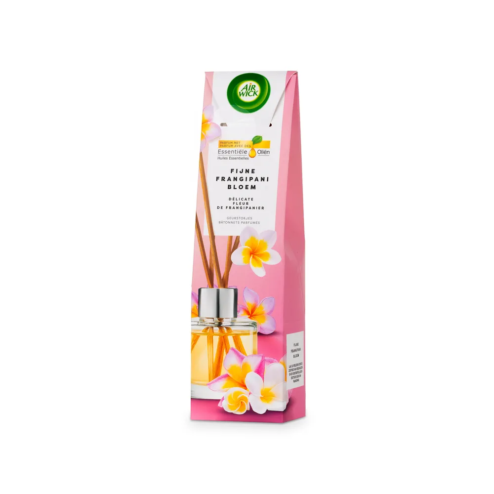 Air Wick Essential Oils Reed Diffuser 40Ml Delicate Frangipani Flowers