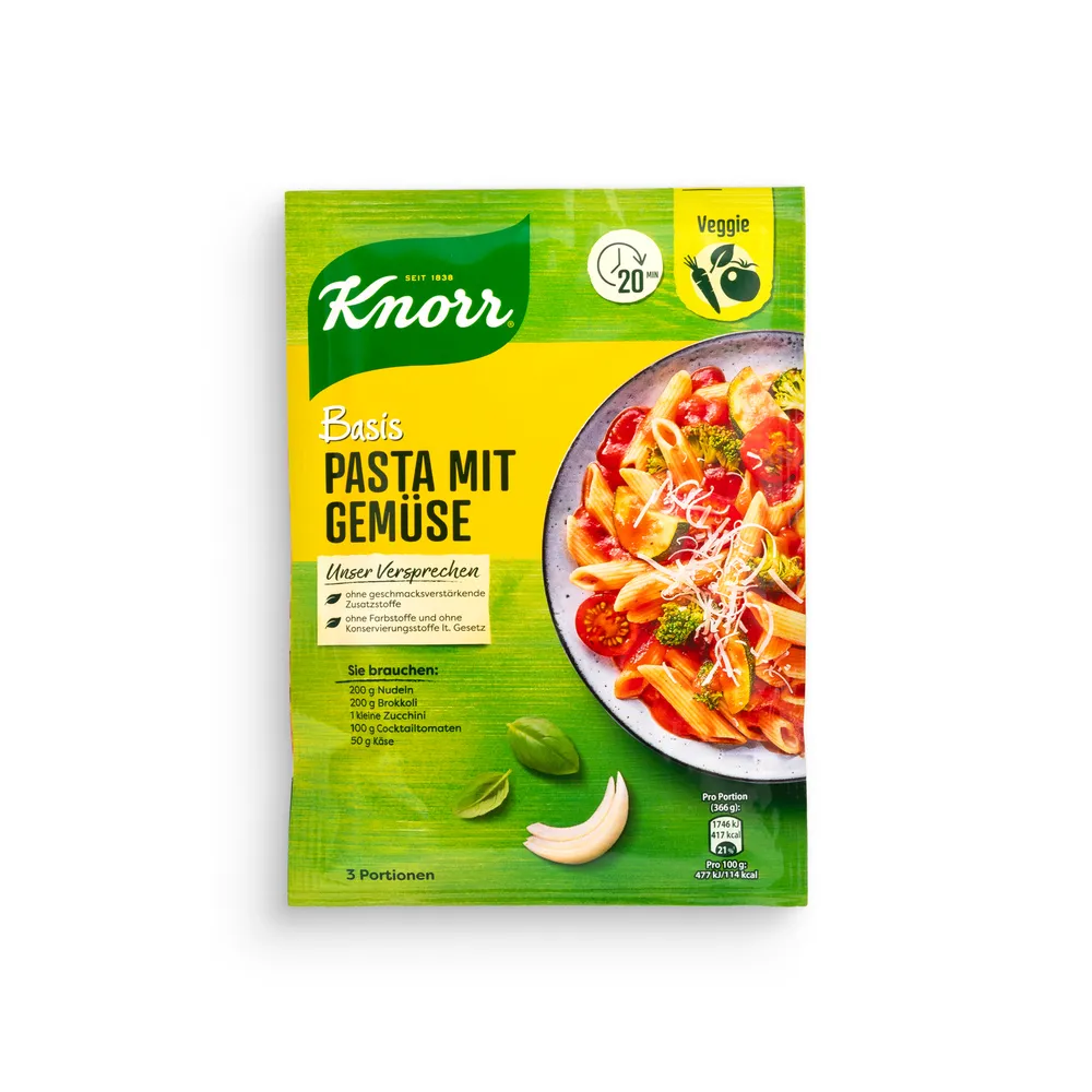 Knorr Basis Pasta With Vegetables 39G