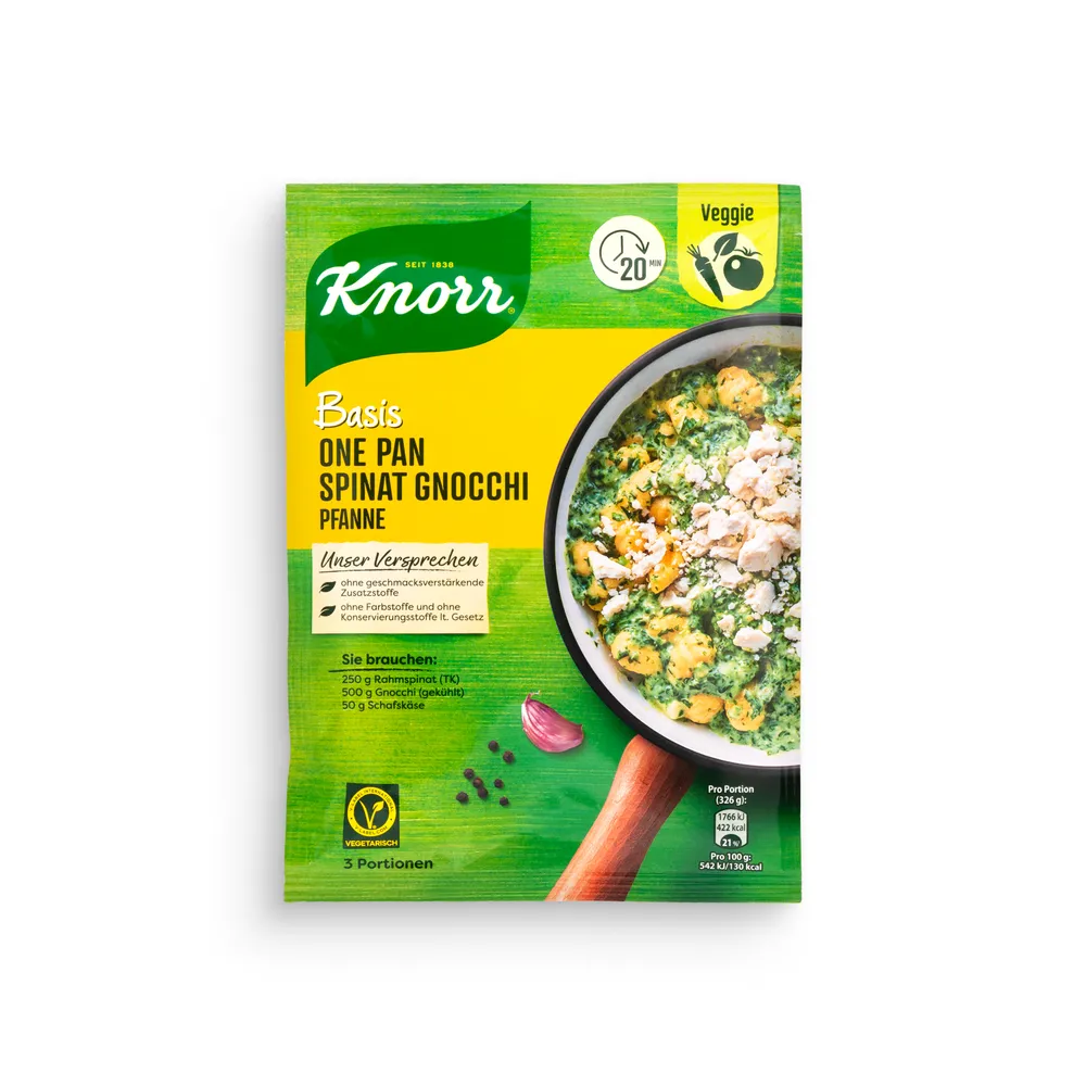 Knorr Basis One Pan Spinach Gnocchi 35G