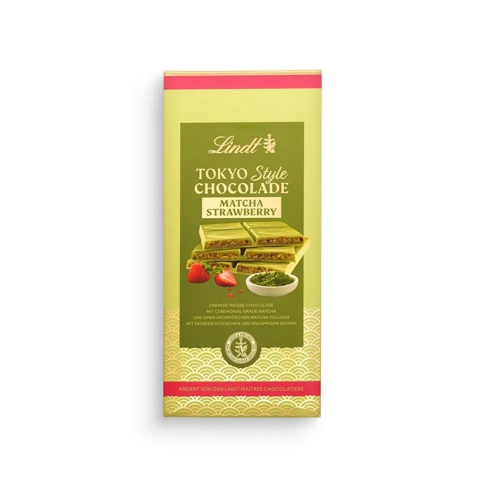 Lindt Tokyo Style Chocolade Matcha Strawberry 145G