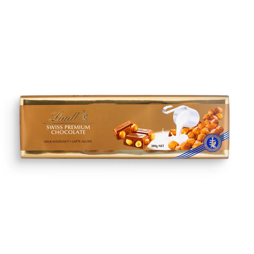 Lindt Lindor Hazelnut Chocolate 300G